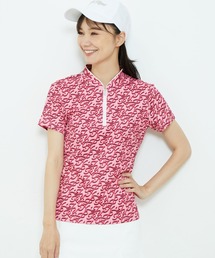 【新品】JUN&ROPE' Regina掲載　UV メッシュ半袖プルオーバー JUN&ROPE' tシャツ 「UV」「接触冷感」「防透」モノグラム柄
