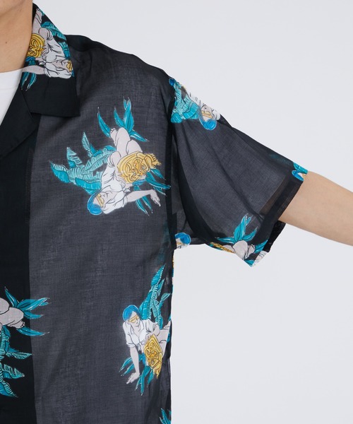 JieDa（ジエダ） シャツ ALOHA LONE SHIRTS S/S メンズ : ZOZOTOWN