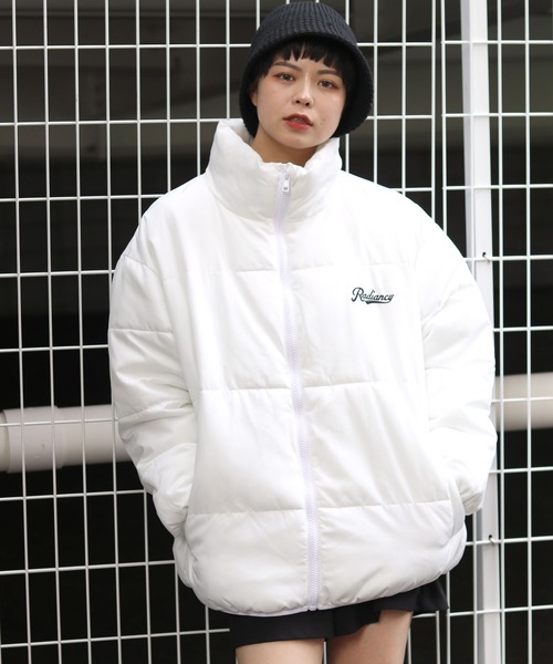 ダウンジャケット ダウン スタンドネック フェイクダウンジャケット