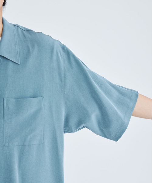 最終値下げ　08sircus 23ss 半袖シャツ 08sircus ゼロエイトサーカス 23SS GIMA cotton stripe knit