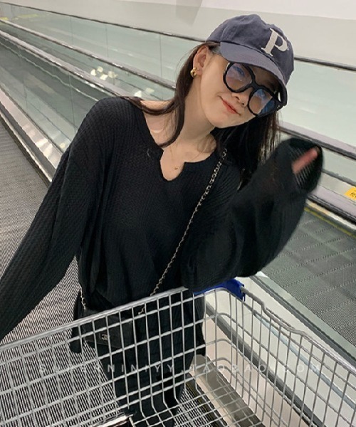 フレームワークス　　レディース薄手トレーナー　ロングTシャツ　ビックシルエット ロングTシャツ レディース お尻が隠れる トップス コットン