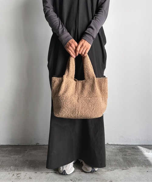 SPRUCE トートバッグ EM:SPRUCE 180g 軽量 切り継ぎ ボアトート
