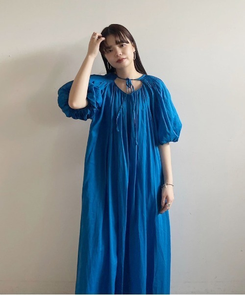 AMERI 24SS 2way GARMENT DYE DRESS コットン Ameri（アメリ）の「2WAY GARMENT DYE DRESS（ワンピース）」 - WEAR