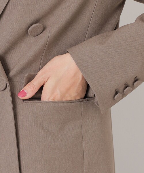 美品　T−JACKET　ダブルブレスト　メランジ　テーラードジャケット M TO BE CHIC ジャケット テーラードジャケット 「WEB限定」ダブル