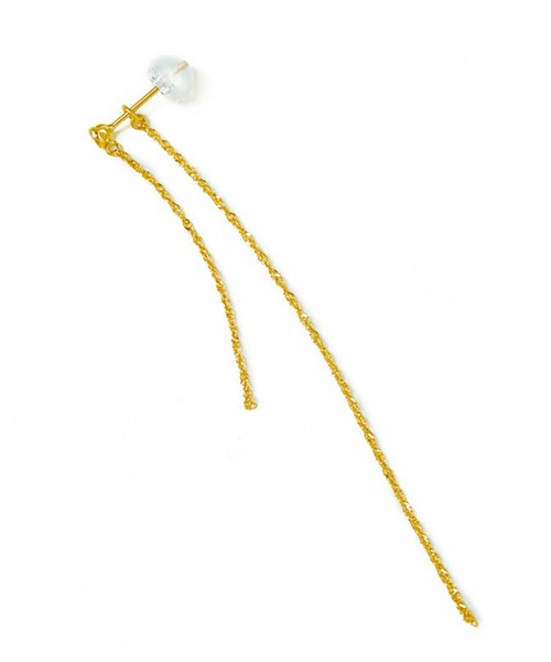 まきっぺルボンボンdiamond asymmetry pierce les bonbon ピアス 「les bon bon」diamond asymmetry pierce