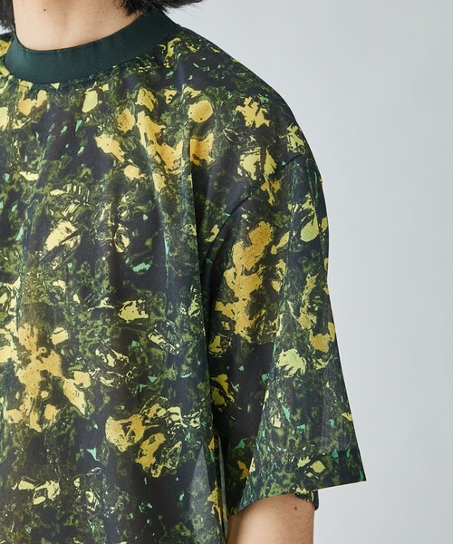 TOGA VIRILIS（トーガ ビリリース） tシャツ Sheer jersey print T