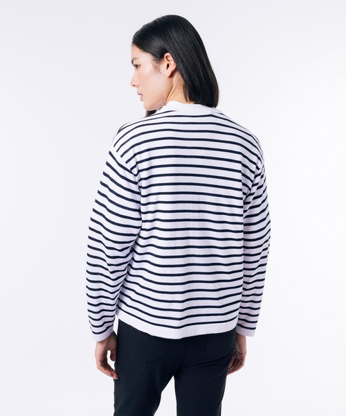 カーディガン UVカット 吸水速乾 COOL MAX クールマックス Vネックニットカーディガン レディース LACOSTE カーディガン UVカット 吸水速乾 COOL MAX クール