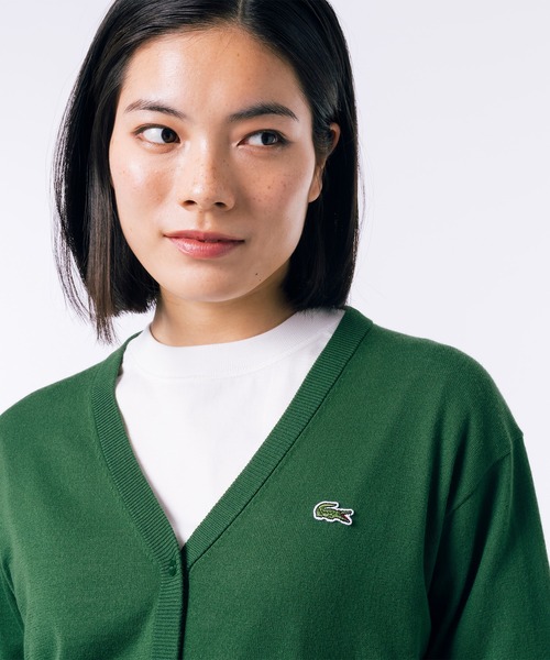 LACOSTE カーディガン UVカット 吸水速乾 COOL MAX クール