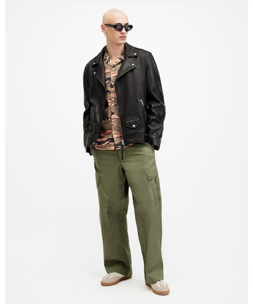 【美品】アンスリード サファリシャツ　カーキ　38 定価¥39.600 Liberty】フラワープリント7分シャツ｜メンズファッション通販