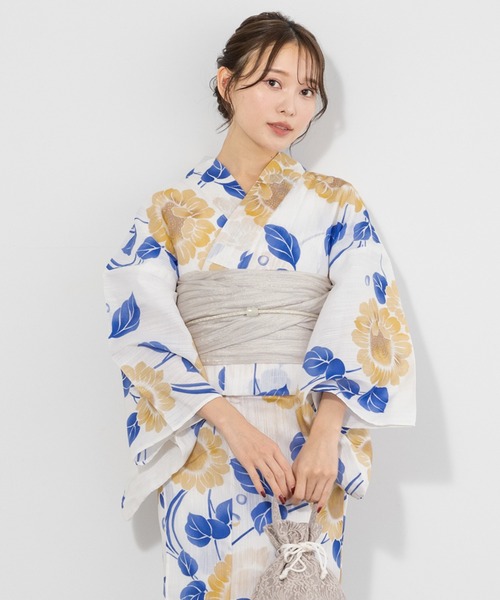 SOUBIEN（創美苑） 浴衣 夏を彩るレディース浴衣2点セット （浴衣＋帯