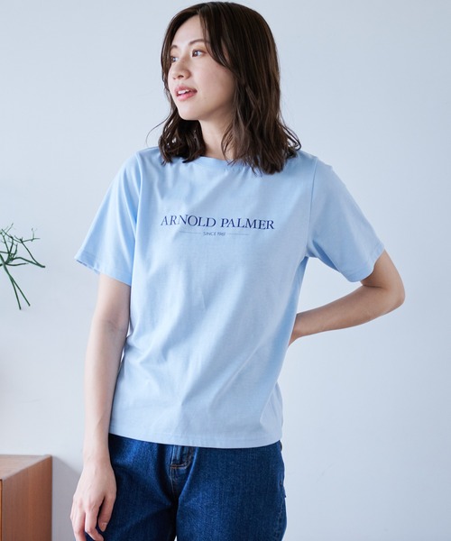 Arnold Palmer tシャツ グラフィックロゴ Tシャツ レディース 