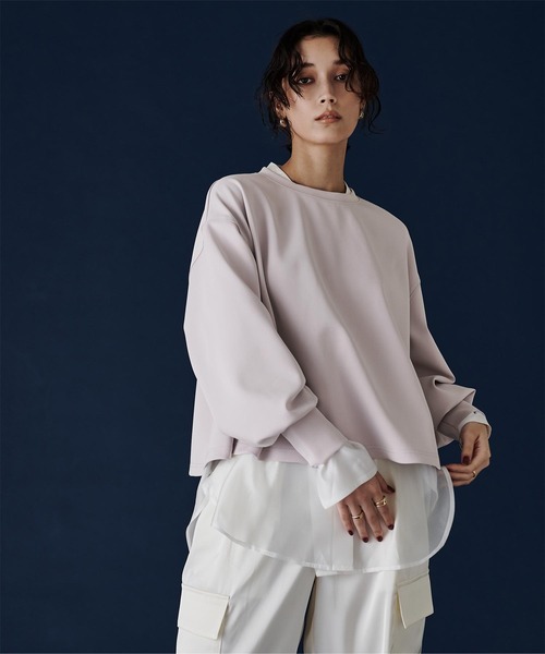 tシャツ ダンボールクロップドプルオーバー レディース