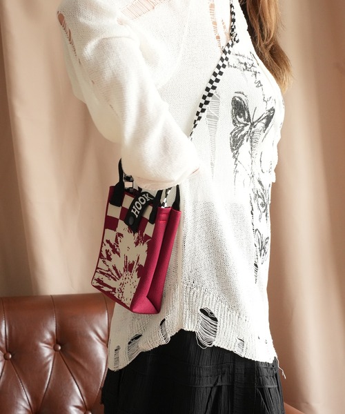 GG柄 ショルダーバック swag ORIGAMI着用 Origami Bag Geo Pattern Black/Purple/Mustard/Grey - Goldyfish Handbags