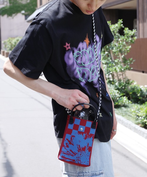 GG柄 ショルダーバック swag ORIGAMI着用 SEQUENZ（シークエンズ）】SHOULDER GATHER BAG / テック ショルダー