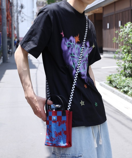 blackup ショルダーバック♡Mmlg Tシャツ 新品 刺繍ショルダーバッグ大人女子☆ メッセンジャーバッグ ⦿韓国 韓