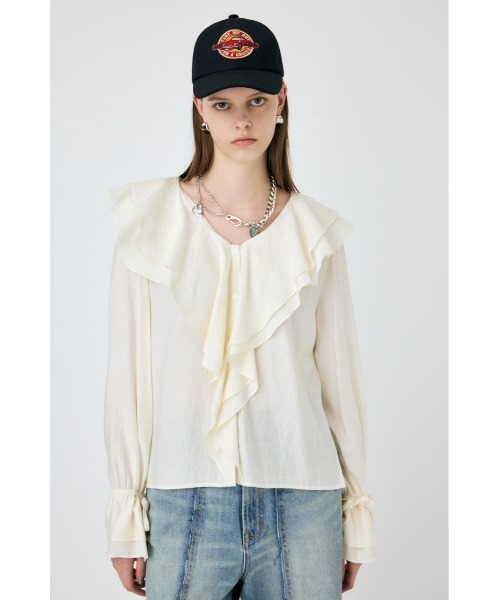 ブラウス シャツ RUFFLE ブラウス レディース