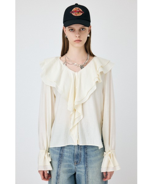 MOUSSY ブラウス シャツ RUFFLE レディース : ZOZOTOWN Yahoo!店