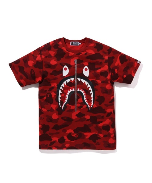 A BATHING APE tシャツ COLOR CAMO SHARK TEE メンズ : ZOZOTOWN