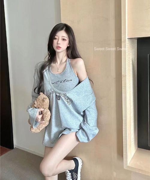 ヘビー ルーズ ジャージー Tシャツ 2色 ストリート 韓国 nr9671 DEVICE tシャツ ナンバリング ロゴ レイヤード 韓国 ストリート
