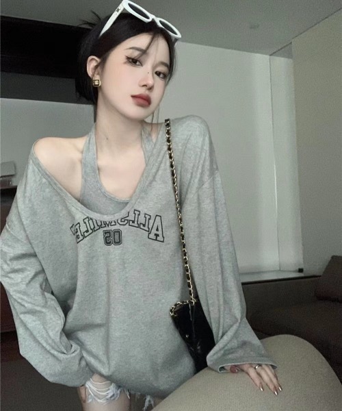 ヘビー ルーズ ジャージー Tシャツ 2色 ストリート 韓国 nr9671 DEVICE tシャツ ナンバリング ロゴ レイヤード 韓国 ストリート