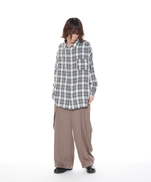 WTAPS チェック柄 ワイドレッグ スラックス 楽天市場】【メール便送料無料】 ワイドスラックス メンズ