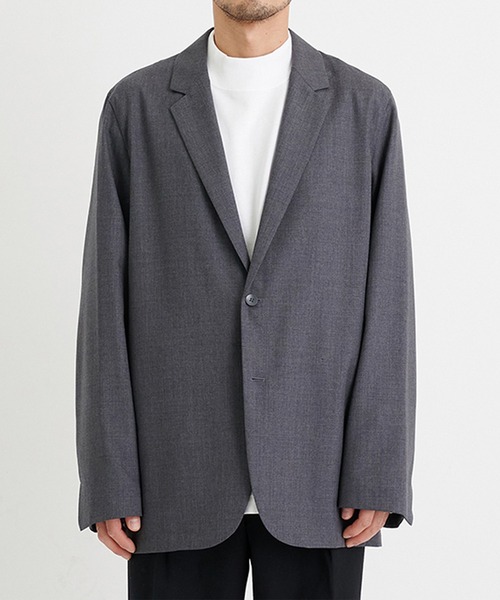 ATON テーラードジャケット グレー ATON ジャケット テーラードジャケット 「ATON / エイトン」WOOL