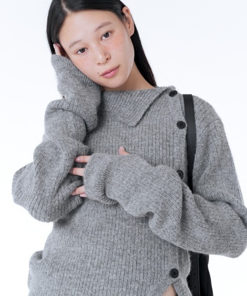 Miseki SEOUL ニット セーター Side button knit レディース