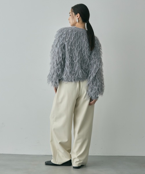 DFFUR. ニット セーター フェザーループニットプルオーバー レディース 