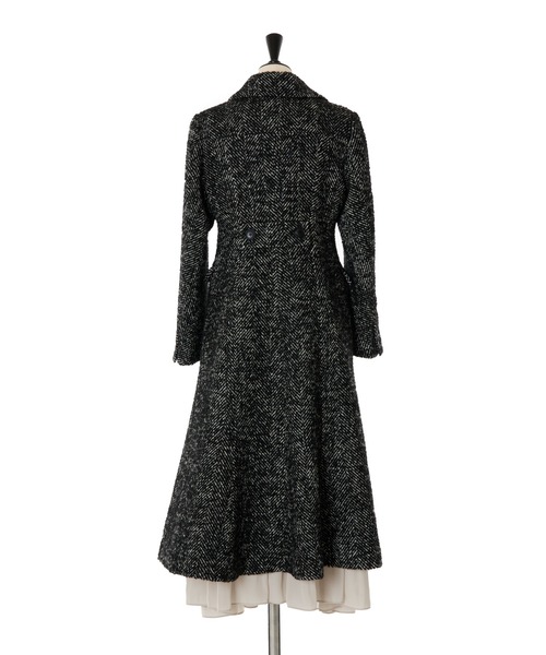 Her lip to コート チェスターコート Herringbone Wool-Blend Classic