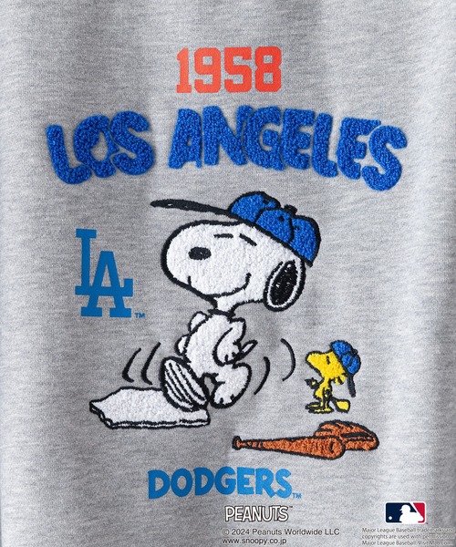 MLB トレーナー スウェット 「PEANUTS×MLB」オリジナルデザイン