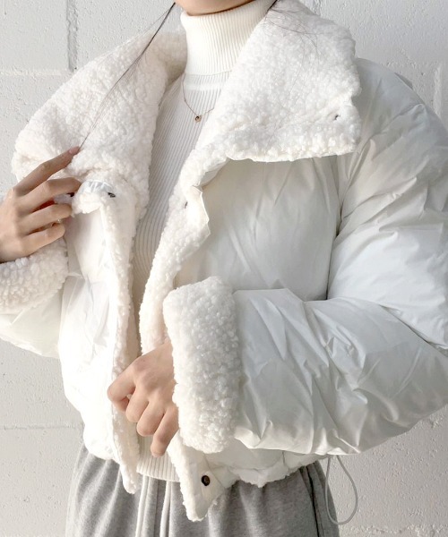 Riff（リフ） ブルゾン アウター リバーシブルボアブルゾン ジャケット