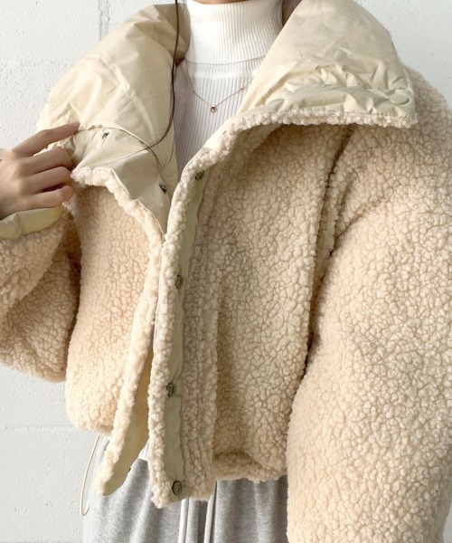 Riff（リフ） ブルゾン アウター リバーシブルボアブルゾン ジャケット