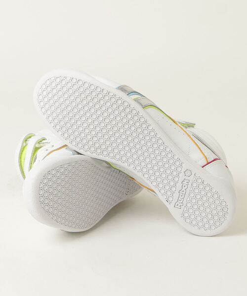 Reebok」 ハイカットスニーカー 24.5cm ホワイト レディース 