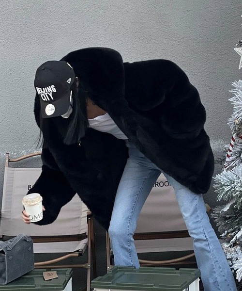 CANVAS+ ブルゾン アウター 「CANVAS+」中綿キルティングもこもこ