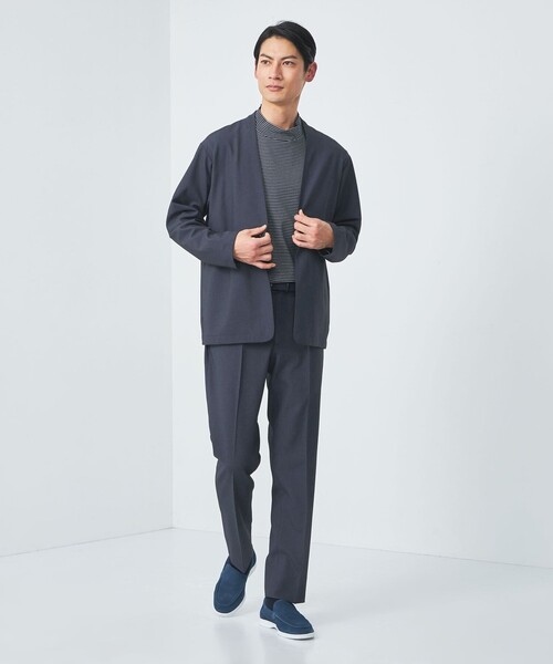 新品♥green label relaxing◆ノーカラージャケット◆サイズ42 green label relaxing ジャケット ノーカラージャケット
