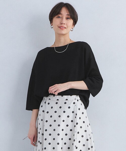 【新品未使用】green label relaxing UNITED ARROWS green label relaxing｜バイカラー ブラウス