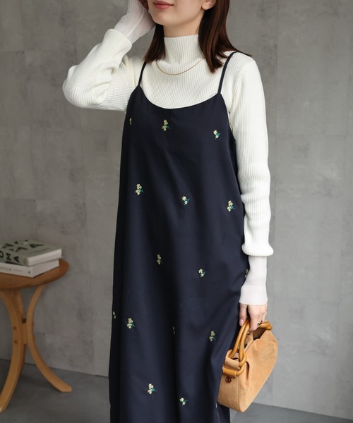 sakishimatokyo ワンピース フラワー刺繍 キャミワンピース/flower