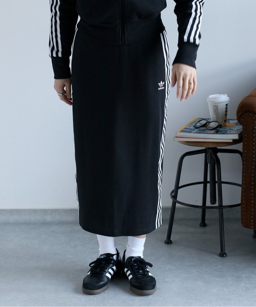 adidas♡ニットトップ♡スカート♡セットアップ adidas】Adicolor ニット フルジップトップス&スカート セット (adidas