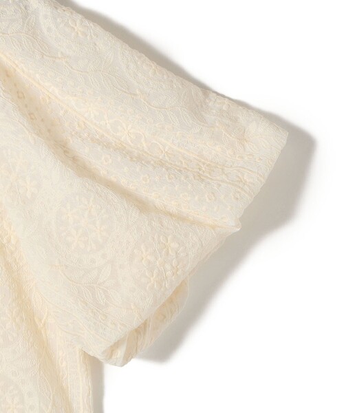 SHIPS（シップス） ブラウス シャツ 「洗濯機可能」レース バルーン 袖