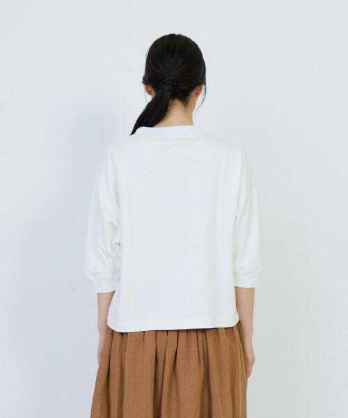 LOISIR tシャツ コットンドルマンスリーブプルオーバー