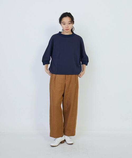 tシャツ コットンドルマンスリーブプルオーバー レディース LOISIR tシャツ コットンドルマンスリーブプルオーバー