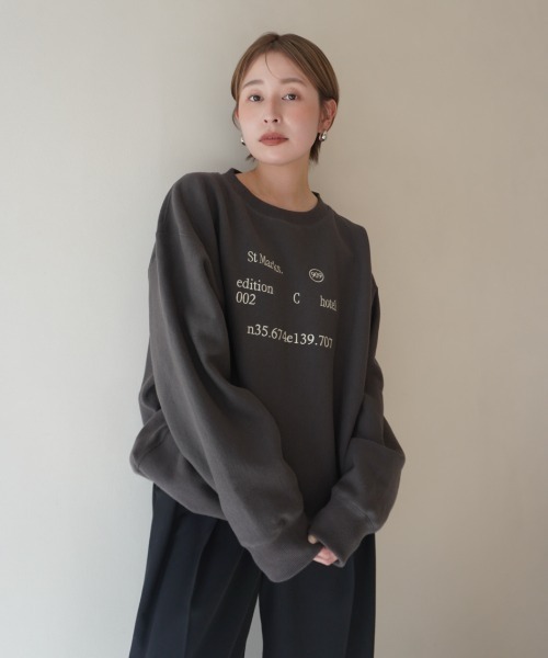 CREDONA ／ 【THE C】 ポイントスウェット THE C】 POINT SWEATSHIRTS/ポイントスウェット（スウェット