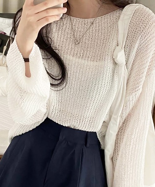 「Ulysses」 「Girly Doll」長袖ニット F グレー レディース_画像4