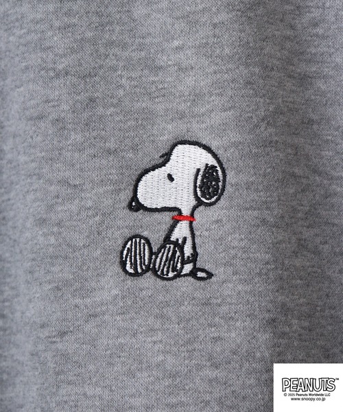 パーリーゲイツ x PEANUTS 裏起毛 スウェットトレーナーグレー系 6 PEANUTS スマホショルダー トレーナー スウェット 裏起毛 PEANUTS裏