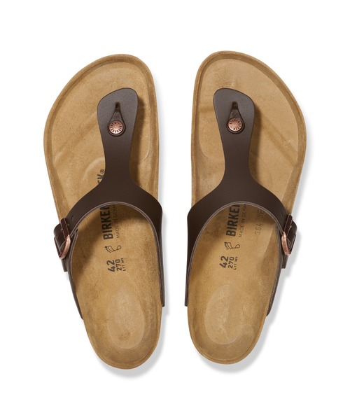 BIRKENSTOCK サンダル Gizeh / ギゼ スムースレザー Dark Brown