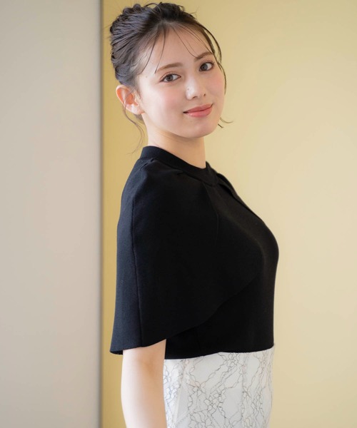 Noela ニット セーター ケープデザインニット レディース