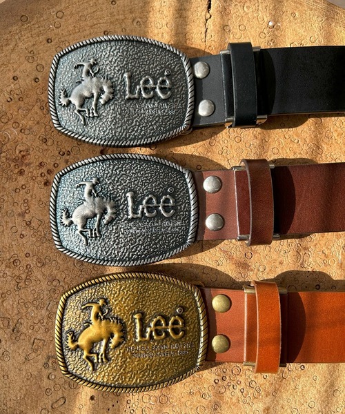 Lee（リー） ベルト 40mm トップバックル レザーベルト/ライダース