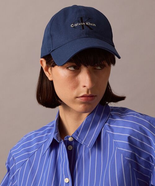 【 】モノグラムロゴベースボールキャップ Calvin Klein キャップ 帽子 モノグラムロゴ ベースボール