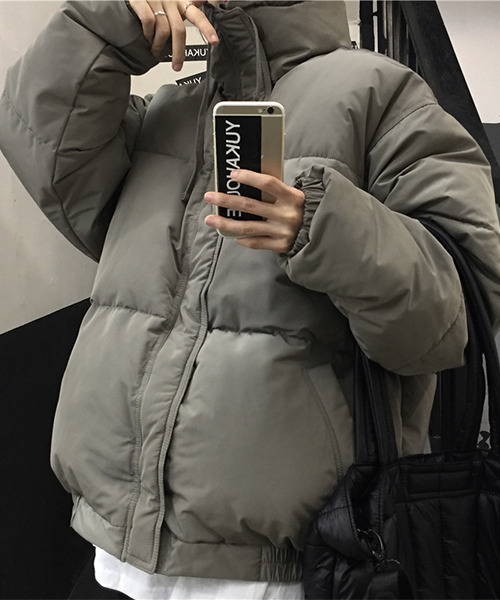 「c.u.l」 ジップアップブルゾン M グレー レディース_画像6