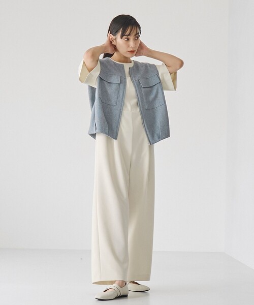 RONEL オールインワン ハーフスリーブオールインワン レディース